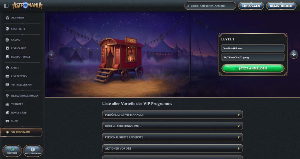 Astromania VIP Programm