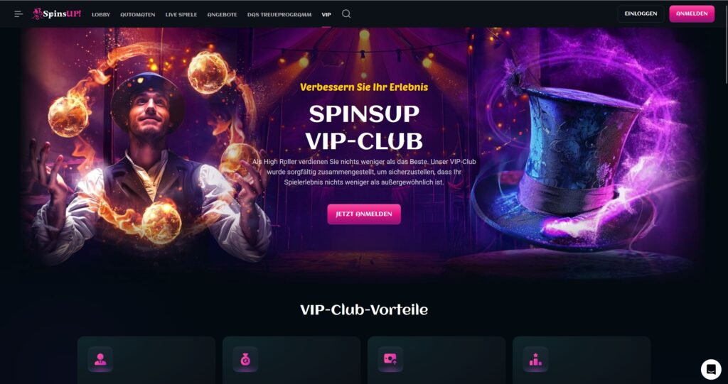 SpinsUp VIP Club