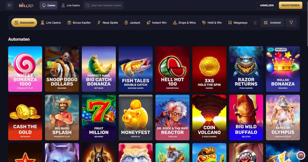 RollXO Casino Spielautomaten