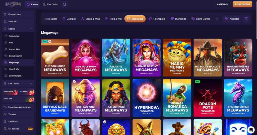 Spirit Casino Megaways