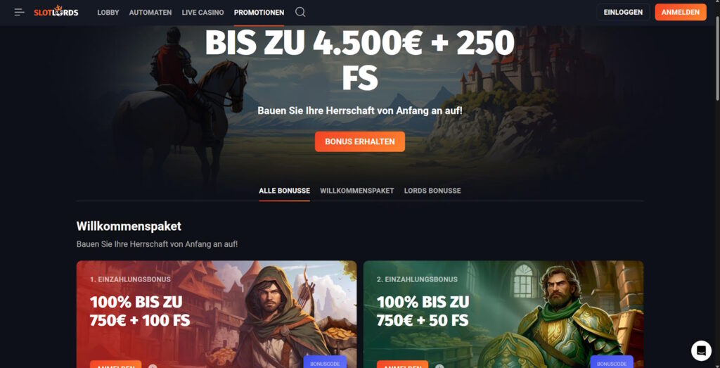 Slotlords Bonus